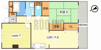 間取図 ハッピーコート駅南大路