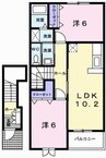 シャンティ・アイ　壱番館 2LDKの間取り