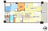 アビオス姫路駅東 1LDKの間取り