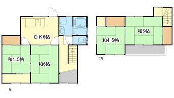 間取図 西蒲田借家