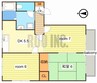 ディアス・オークラ 3DKの間取り