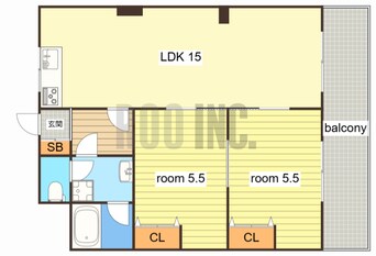 間取図 ハッピーコート三宅