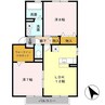 グリーンコート手柄 2LDKの間取り
