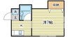 コーポ西中島 1Kの間取り