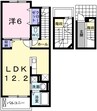アサノ・モノカーメラ 1LDKの間取り