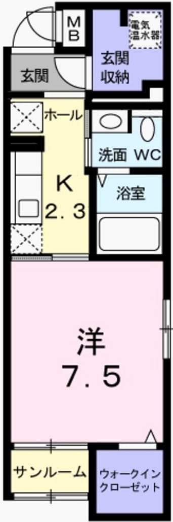 間取図 エクセル神屋町