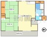 モアークレスト飾磨 2LDKの間取り