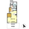 アゼリア大善 1Rの間取り