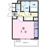 スタービレⅤ 1Kの間取り