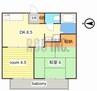 ハイツ白楊 2DKの間取り
