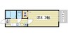 エトランス西庄 1Kの間取り