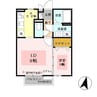 サンライズ城南 1LDKの間取り