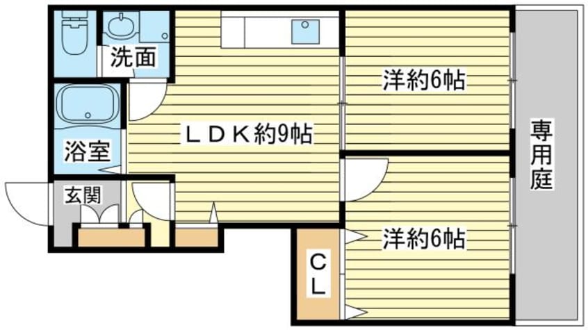 間取図 ハイツ新田