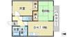 サンモリッツＢ 2DKの間取り