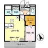 ノア東山Ａ棟　Ａ棟 1LDKの間取り