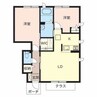シャーメゾン上野田 2LDKの間取り