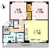 サニーコート 2LDKの間取り