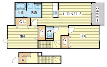 間取図 グレイスフル弐番館