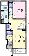 グランデール興浜Ⅰ 1LDKの間取り