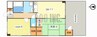 ハイツASAHI 2DKの間取り