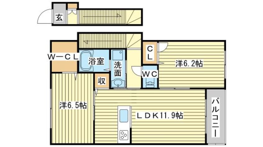 間取図 ヴーヴレ