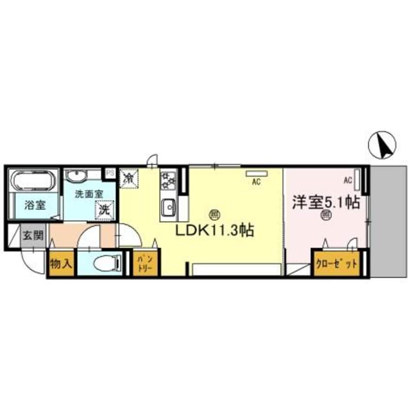 間取図 D-Place安田