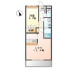 アクロポリスⅢ 1LDKの間取り
