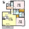 ジャルダン亀山 2LDKの間取り
