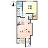 リュクス 1LDKの間取り