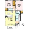 セーフティー　コート　Ⅱ 2LDKの間取り