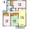 ハイツ２０００ 3LDKの間取り