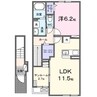 アーバン桜 1LDKの間取り