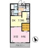サンテ・レザンジュ　A棟 1DKの間取り