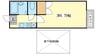 ナイスワン青山Ⅳ 1Kの間取り