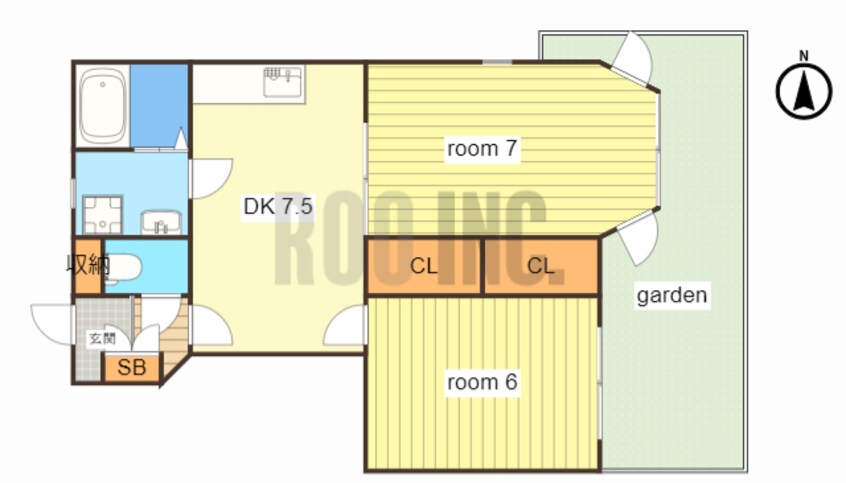 間取図 グリーンパレスⅡ