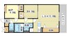 MISTRAL三左衛門Ⅰ 1LDK+Sの間取り
