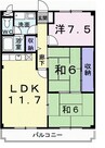 マリッチ今宿 3LDKの間取り
