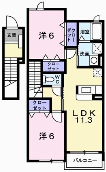 間取図 グレイスフル弐番館