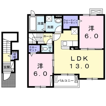 間取図 ラシュレ白浜