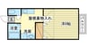 フォレストセブン 1Kの間取り