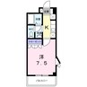 Ｍ．ブロッサム 1Kの間取り