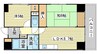クリーンピア西二階町 2LDKの間取り