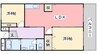 ドミール101 2LDKの間取り