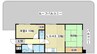 メゾンセルベイル 2LDKの間取り