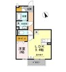 クレスト玉手 1LDKの間取り