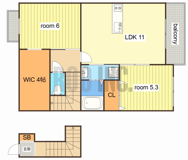 間取り図 トラミッドヴィラ花田