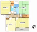 ウォームフロント岡田の間取図