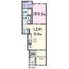 ベル　ソレイユ 1LDKの間取り