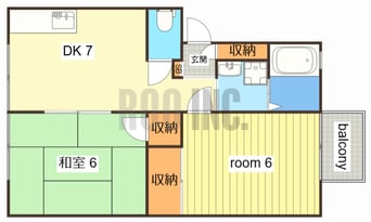 間取図 西山サンハイツ