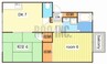西山サンハイツ 2DKの間取り